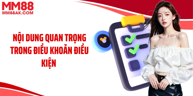 Nội dung quan trọng trong điều khoản điều kiện